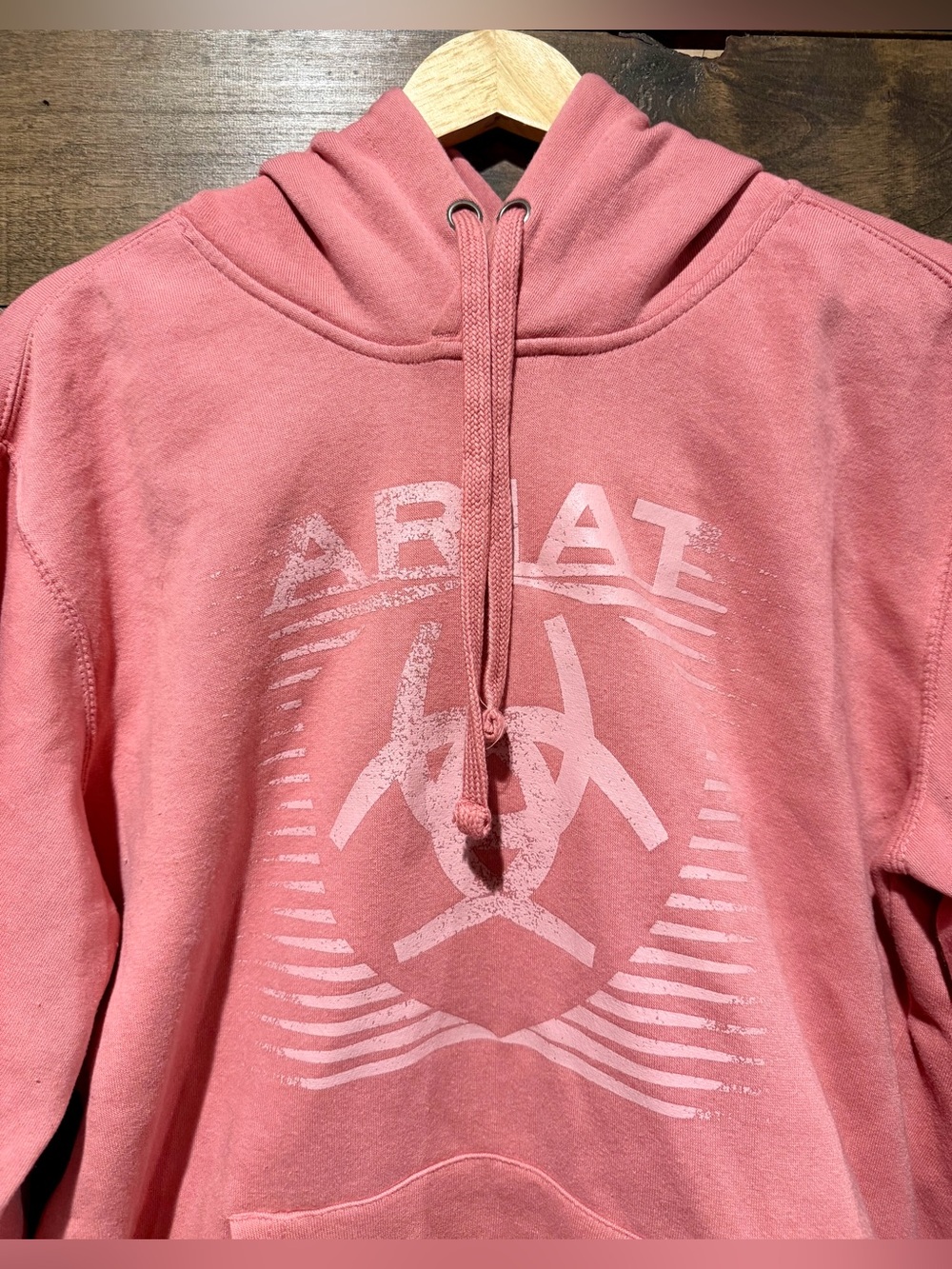 ARIAT REAL Fading Lines Rose Hoodie Sz L - Picture 5 of 16
